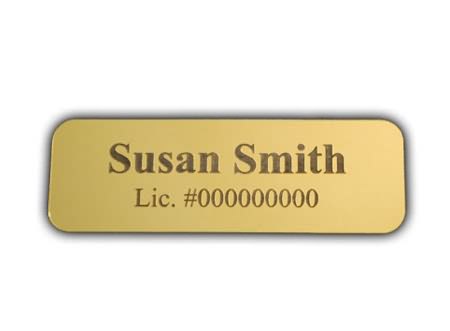 plastic engraved name tag